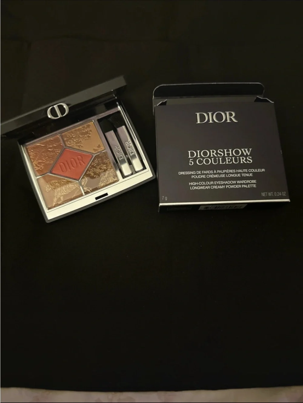 Dior 5-Color Eyeshadow Palette — Bronze, Gold, Tan & Warm Red Shades
